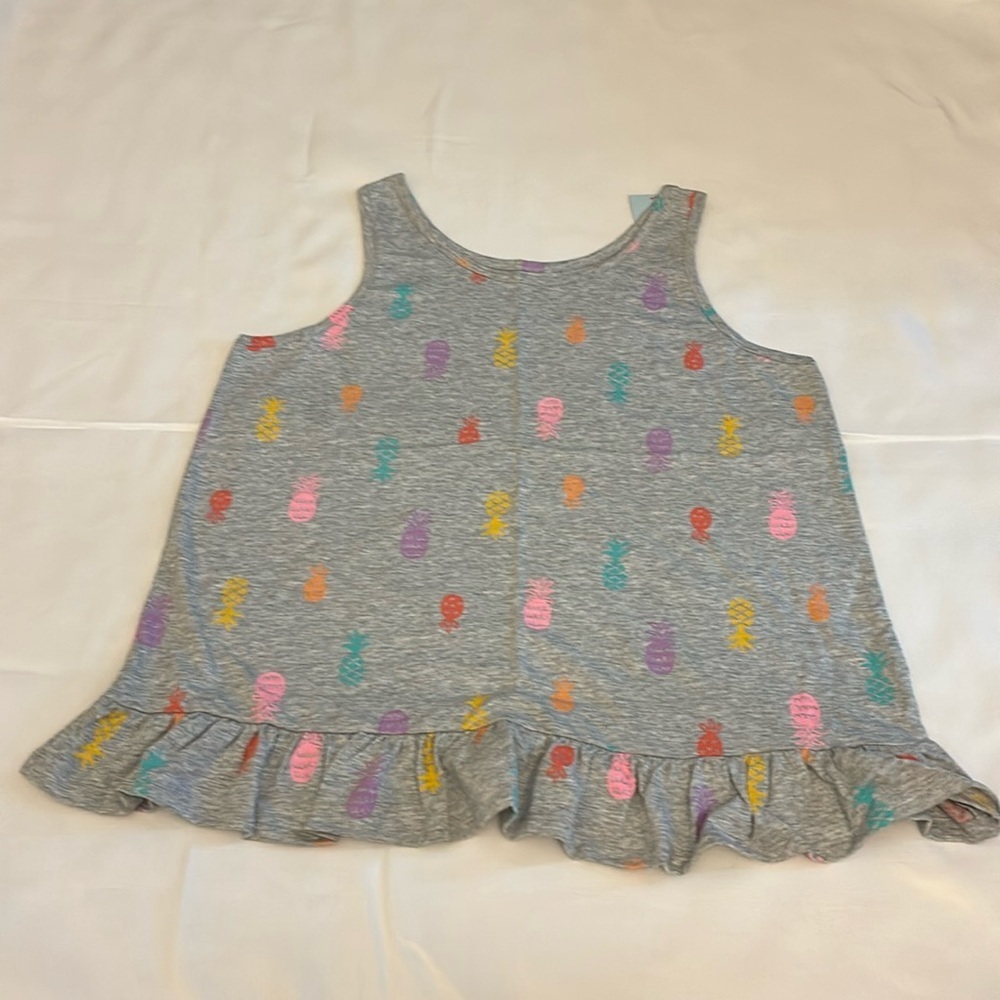 Cat & Jack Pineapple Tank Top Gray Girl Size XXL (18)